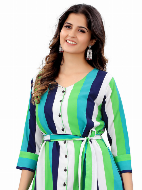 Bold Striped Ketaki Dress