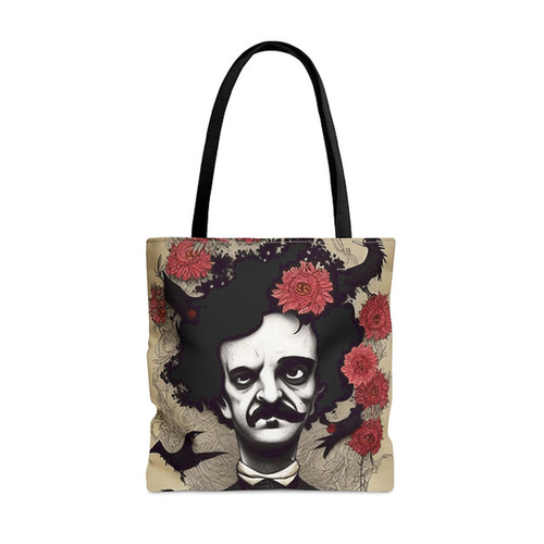 Edgar Allen Poe Inspired Tote Bags by Fantasia Moon