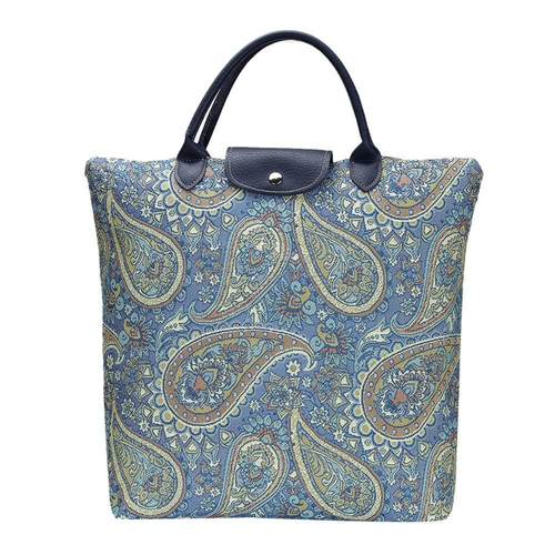 Paisley Foldaway Grocery Bag