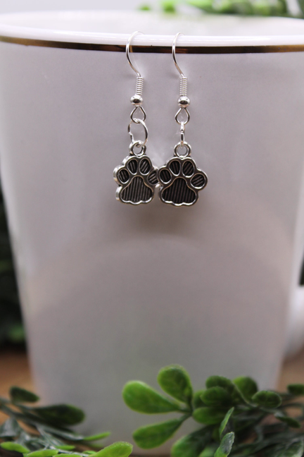 Paw Prints || Dangle Earrings