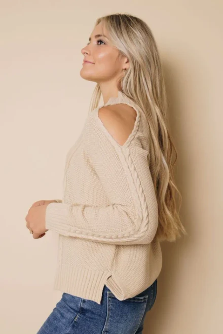 Jan Cold Shoulder Sweater