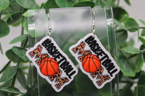 Basketball MOM Dangle Earrings