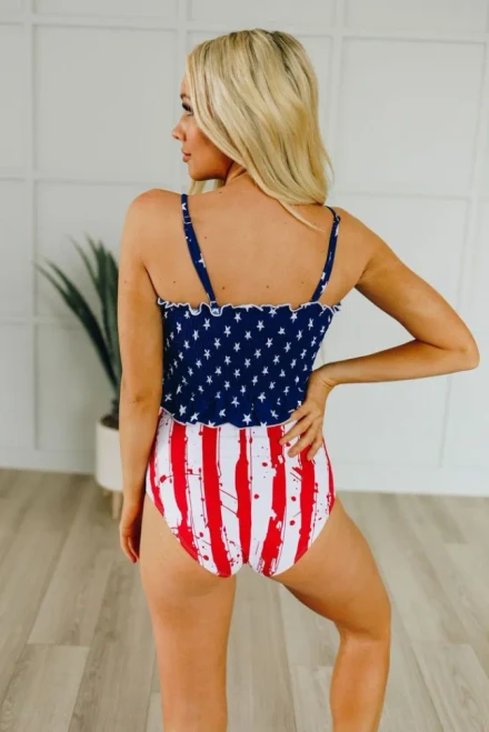 High Tide Patterned Bikini Set