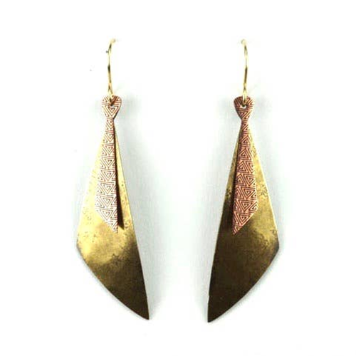 Two-Part Long Triangles - Brass And Copper
