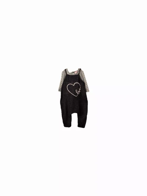 Charcoal Fur Jumper and Top Set