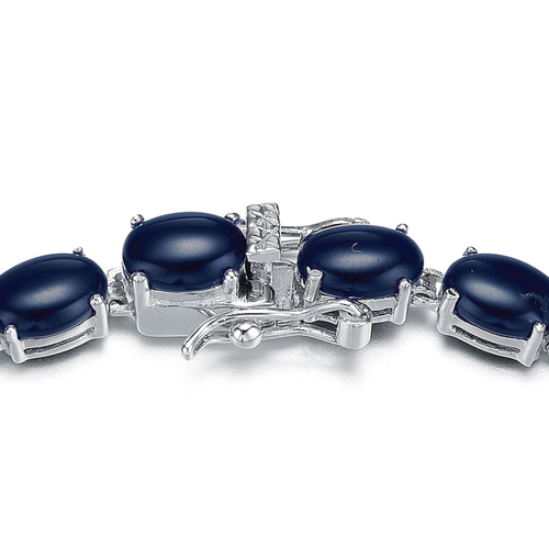 Collette Z Sterling Silver Black Stone Bracelet