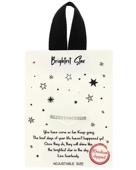 Brightest Star Adjustable CZ Ring