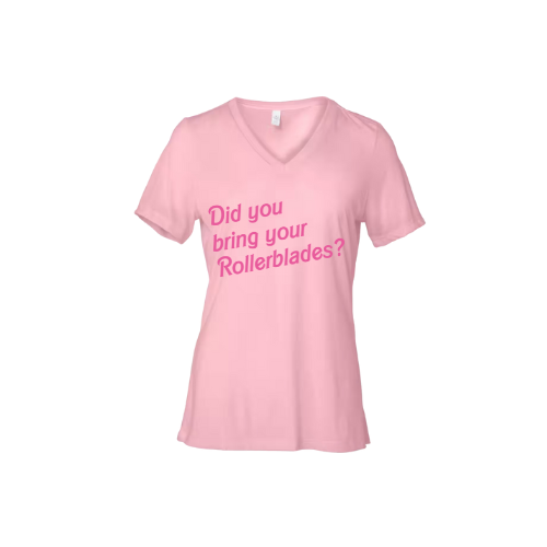 Matchy-Match With Barbie- Women's Jersey Short Sleeve Deep V