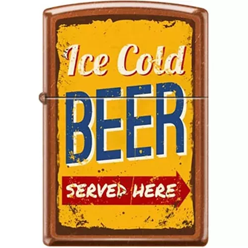 Zippo Ice Cold Beer - Brown
