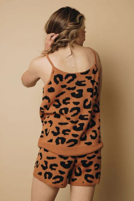 Leopard Tank Lounge Set