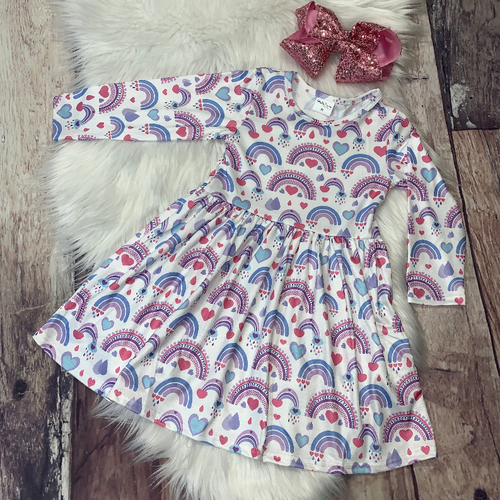 Valentine Rainbows Dress
