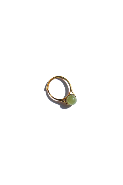 Equinox bead jade ring