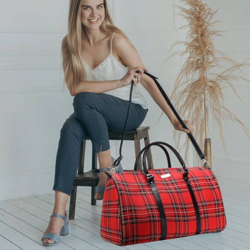 Royal Stewart Tartan Women's Weekender Duffel Bag