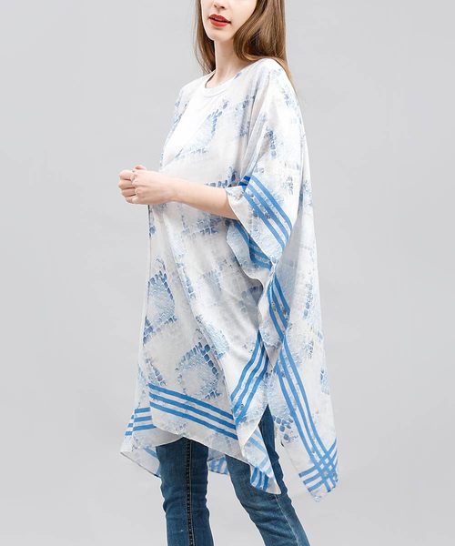 Snake Print with Border Kimono
