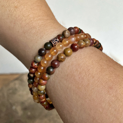 Grounding Mini Bead Bracelet Trio