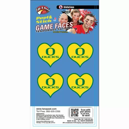 Waterless Peel & Stick Temporary Tattoos Fan-A-Peel / Gamesfaces