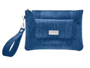 Leia Cork Wristlet - Navy