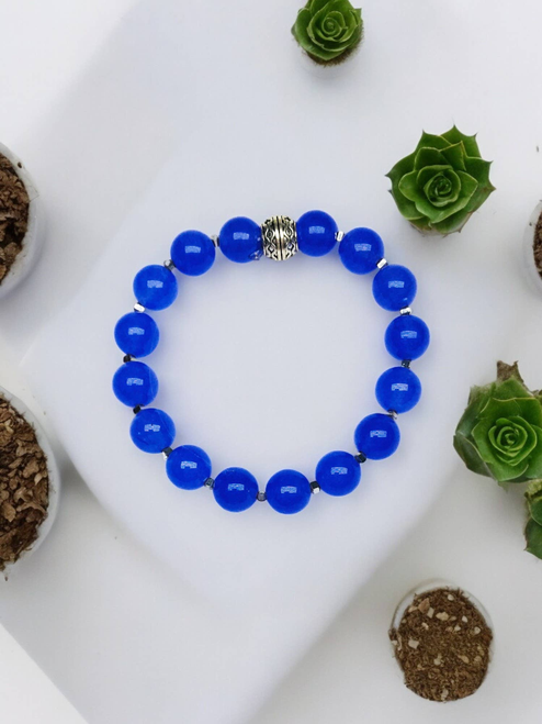  Quartz Gemstone Stretchy Bracelet 