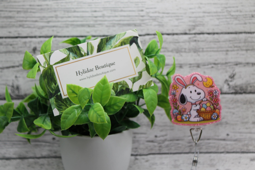 Easter Bunny Dog Badge Reel