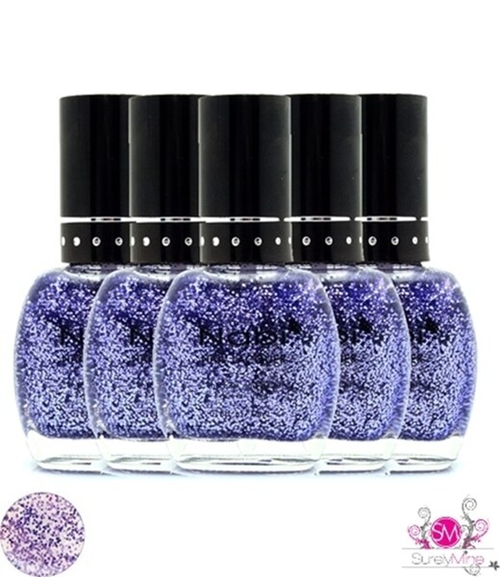 Lavendar Glitter Nabi Nail Polish