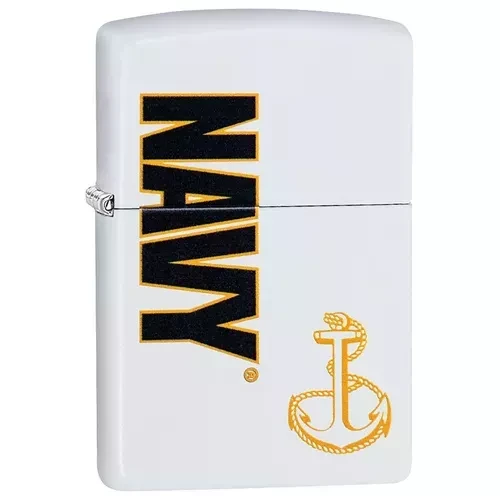 Zippo Navy Anchor - White Matte