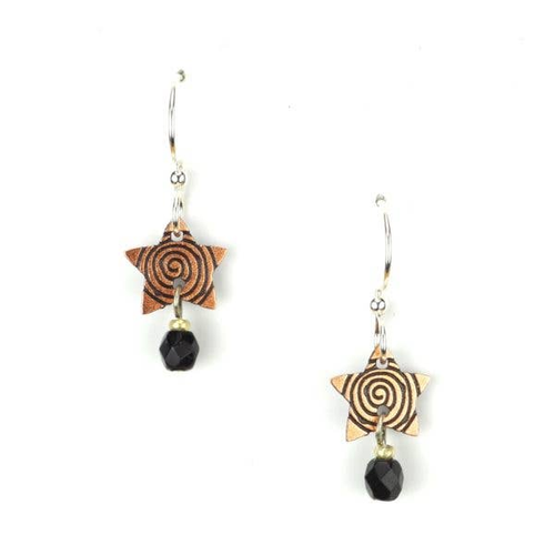Copper Swirled Star with Small Drop.