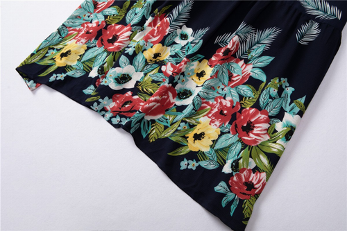 Chiffon Floral Print Long Sleeve Modest
