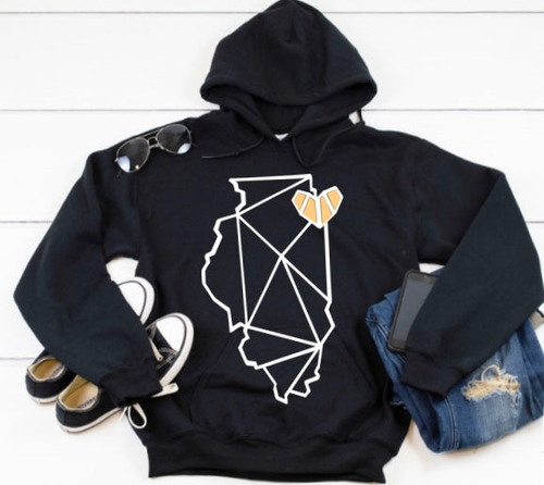Chicago, IL Hoodies with Heart