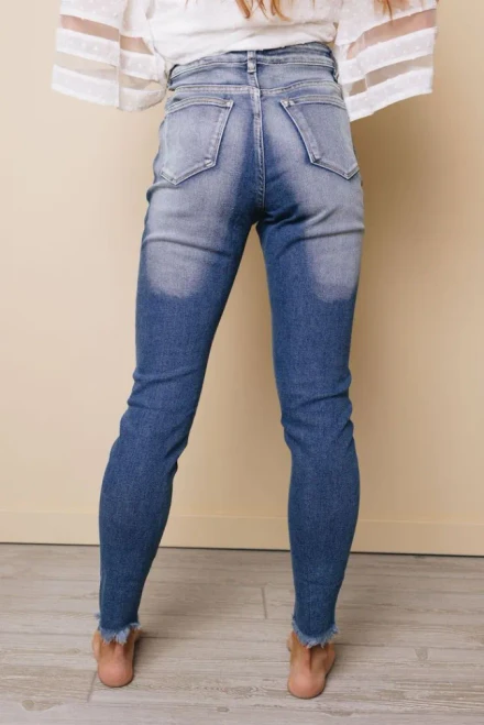 Cora High Rise Distressed Skinny Jeans