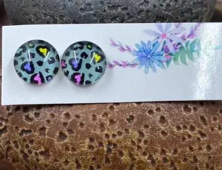 Animal Print Studs
