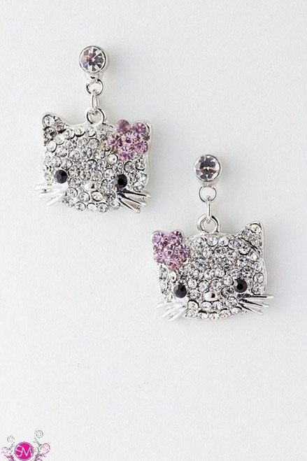 KITTY DANGLE EARRINGS