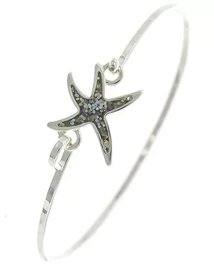 Sea Life Starfish Bangle Bracelet