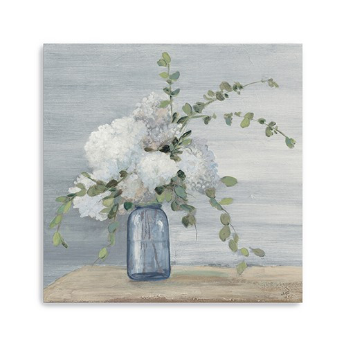 Homeroots Home Decor 30" Sweet and Serene Flower Bouquet Canvas Wall Art