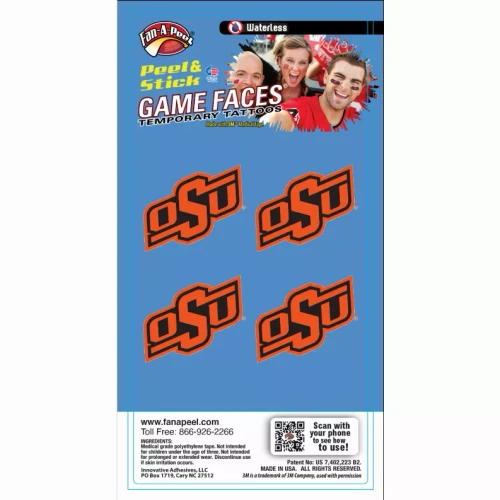 Waterless Peel & Stick Temporary Tattoos Fan-A-Peel / Gamesfaces