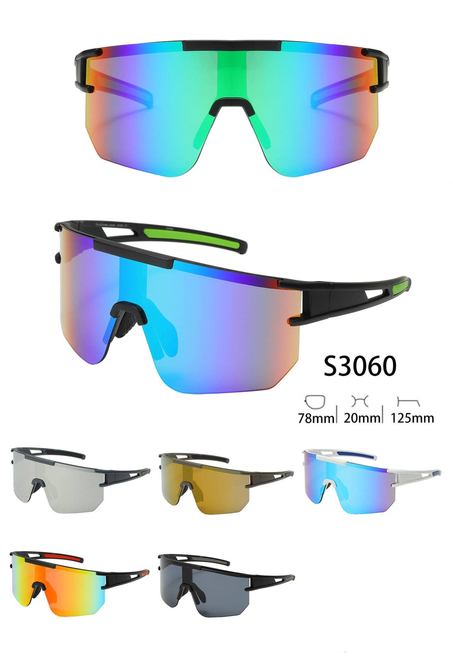 Full Shield,Single-Lens Half Frame Trendy