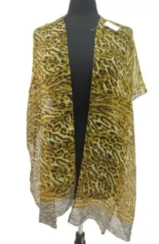 Animal Spring Kimono Yellow