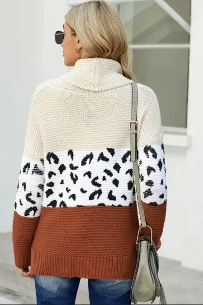 Carol Leopard Print Sweater