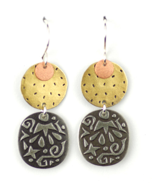 Mixed Metal Paris Earrings