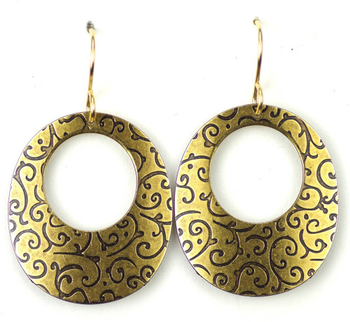 Large Brassy Earrings Specials