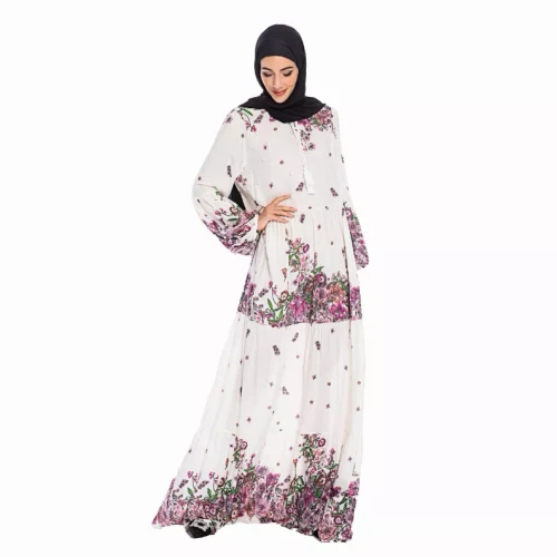 Elegant Ruffle Flower Dress