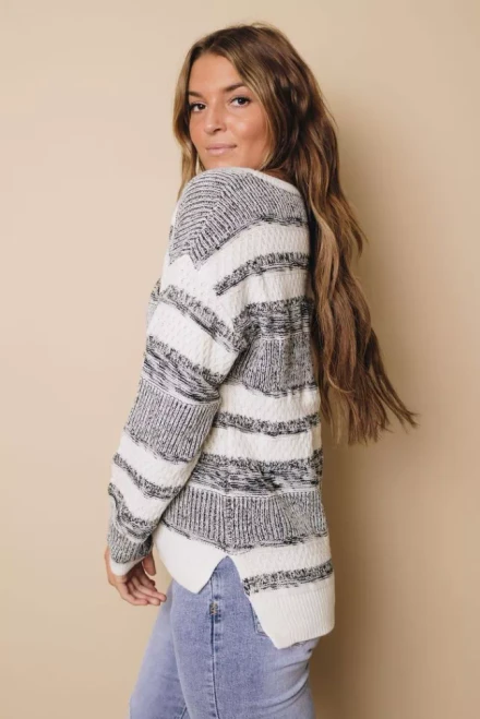 Love You Forever Striped Sweater