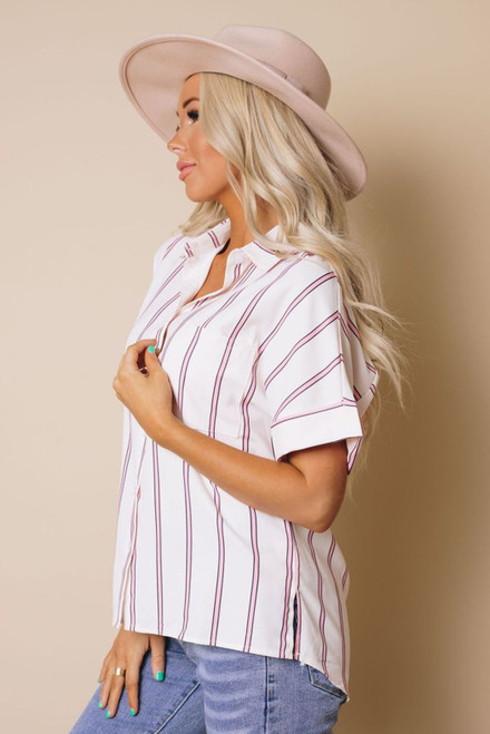 Mel Striped Buttoned Shirt