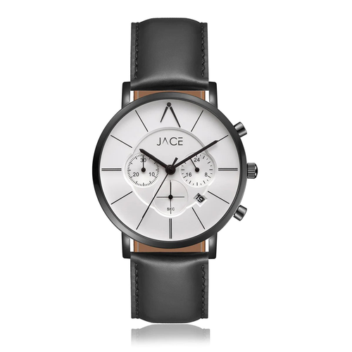 "BERGEN" MENS LEATHER BAND CHRONOGRAPH WATCH