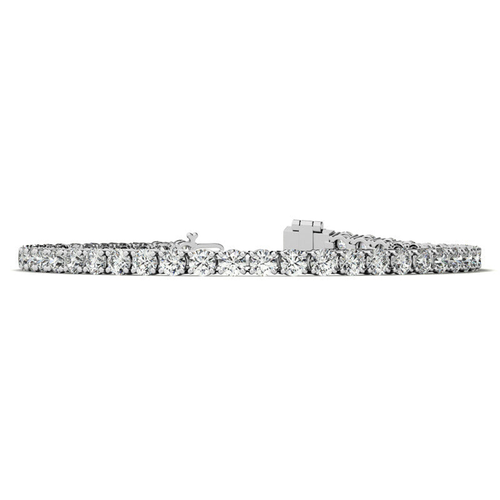 3.50 CTW Lab Grown Diamond Tennis Bracelet  in 14kt White/Yellow Gold (G/VS) AGI Certified