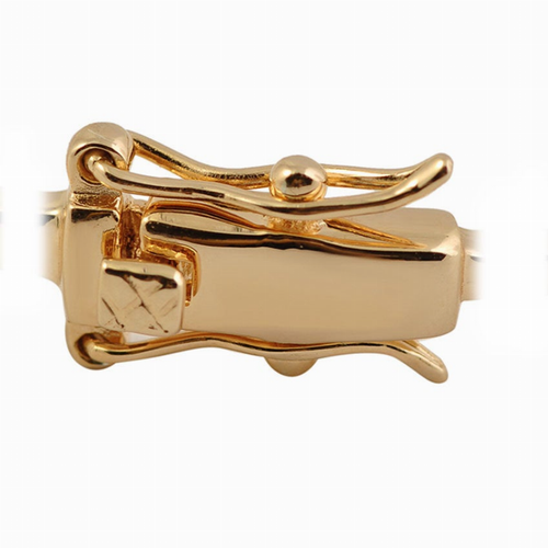 Collette Z C.Z. Sterling Silver Gold Plated Emerald 5 x5 Bracelet