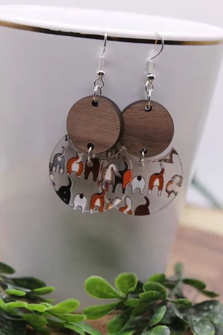 Dog Bottoms || Dangle Earrings || Hypoallergenic