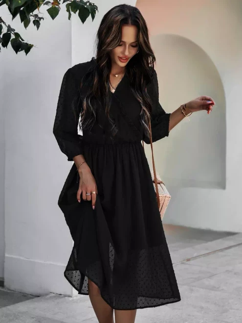 Chiffon Mesh Maxi Dress