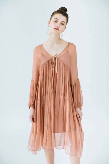 Molifusu | Pale Mauve Silk Fairy Dress