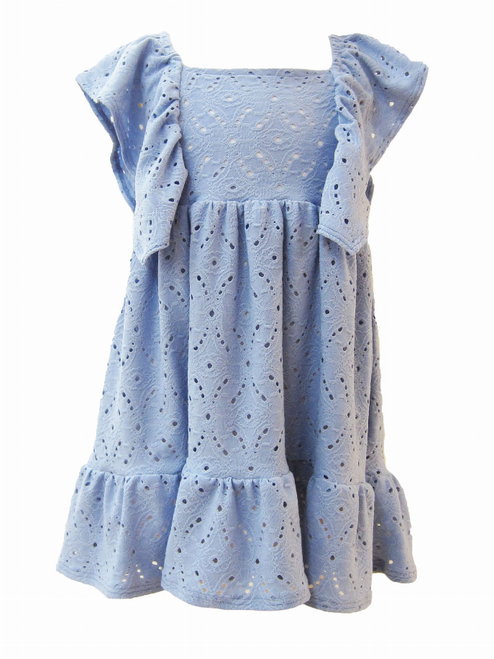 Blue Eyelet Butterfly Dress