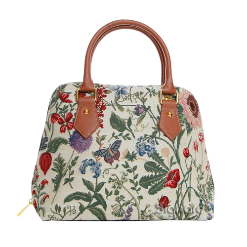 Morning Garden Convertible Top Handle Purse Handbag